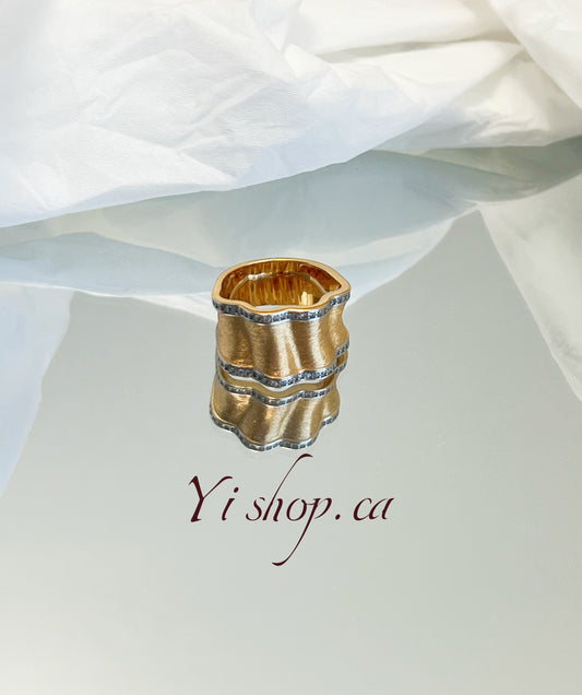 Wave-pattern Filigree Craft Ring