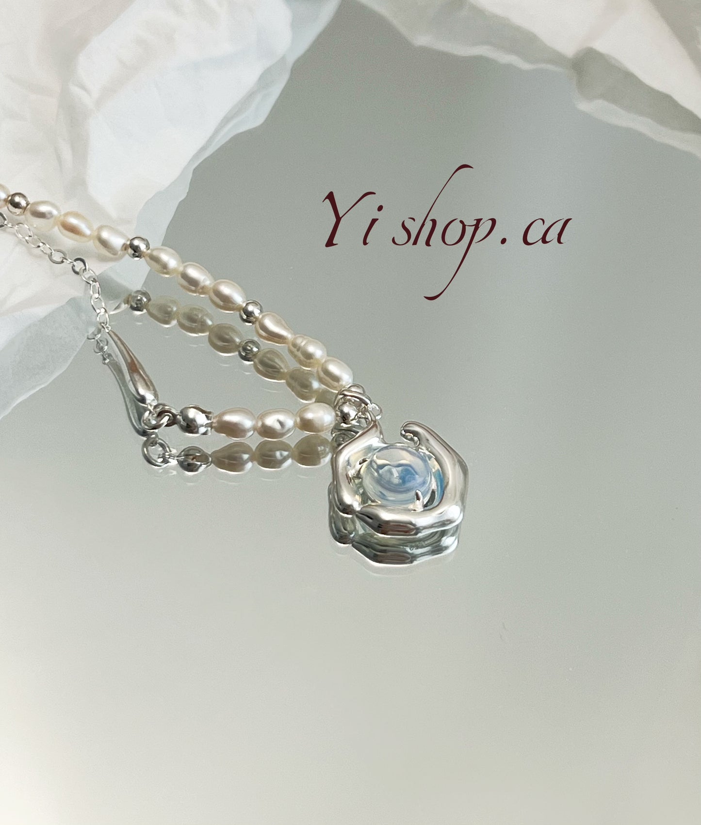 Natural Pearl and opal Necklace